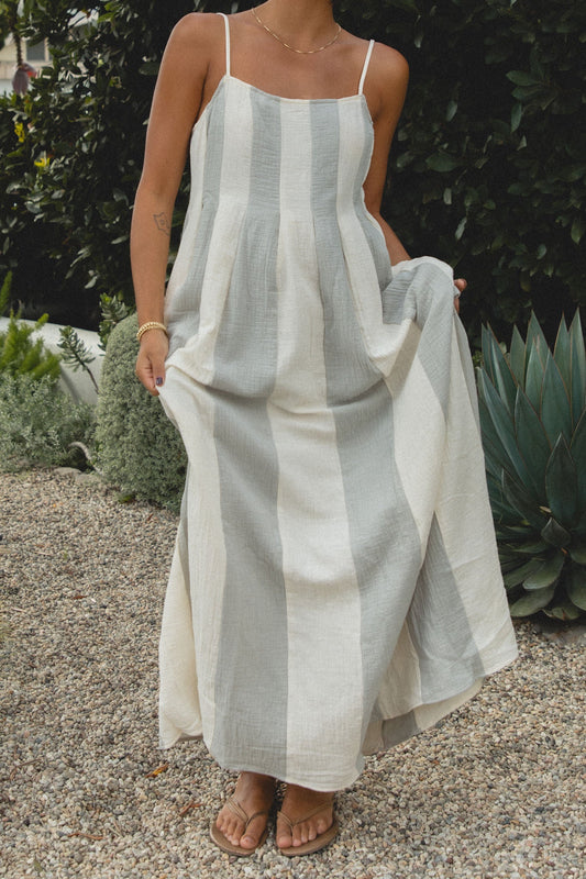 Bay Breeze Cotton Gauze Maxi Dress