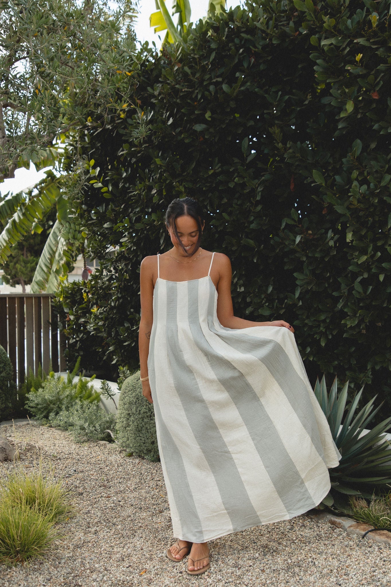 Bay Breeze Cotton Gauze Maxi Dress