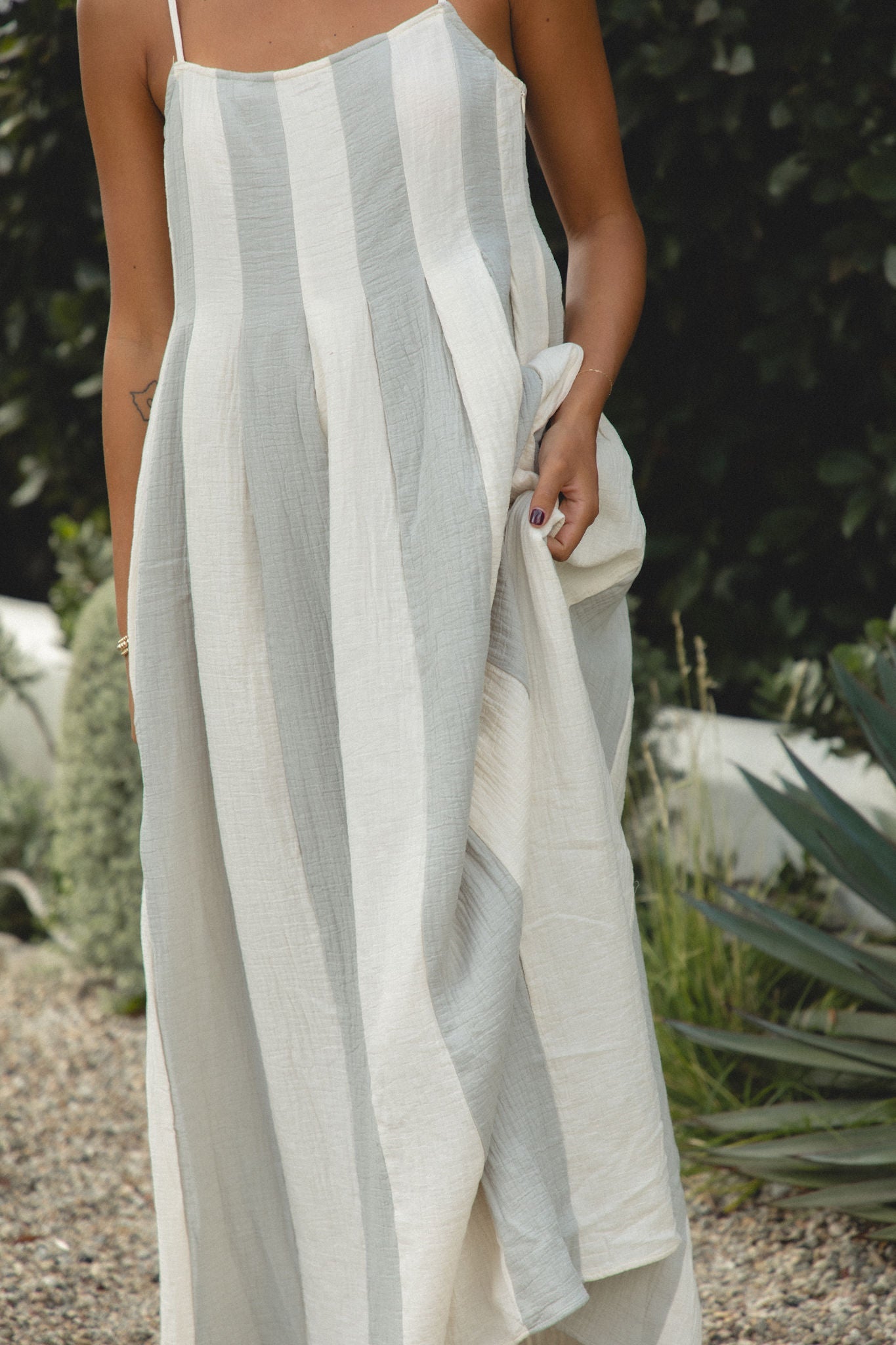 Bay Breeze Cotton Gauze Maxi Dress