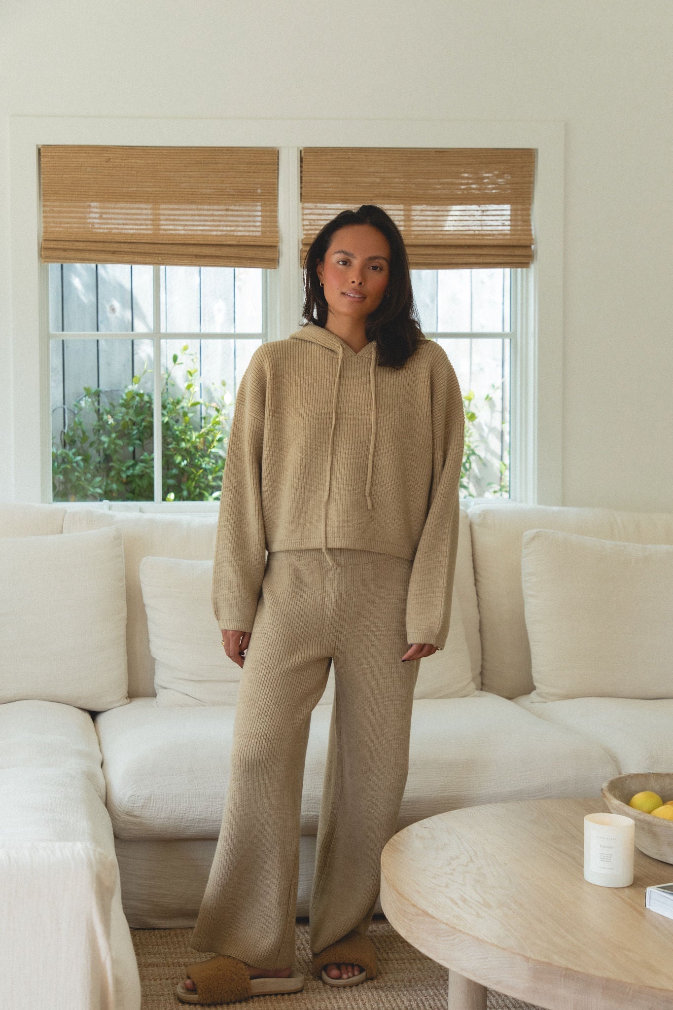 Autumn Wave Knit Sweater Hoodie Top