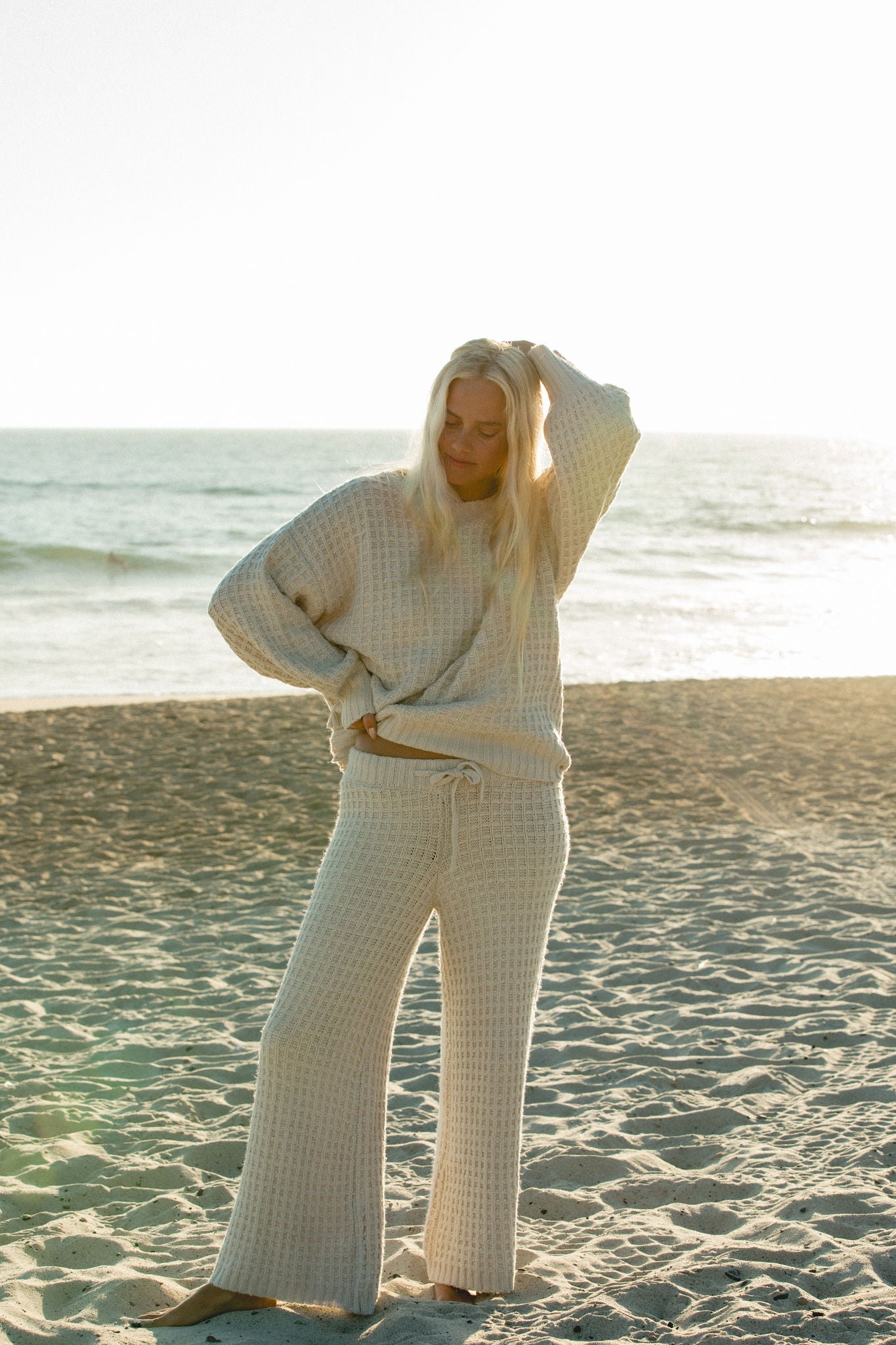 Warm Sands Waffle Knit Pants